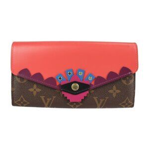 LOUIS VUITTON Brown Monogram Leather Wallet